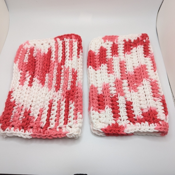 💞2/$2 HAND CRAFTED Crocheted All Purpse 100% Cottn Reus ble Bath or Dish Cloths - Picture 6 of 8